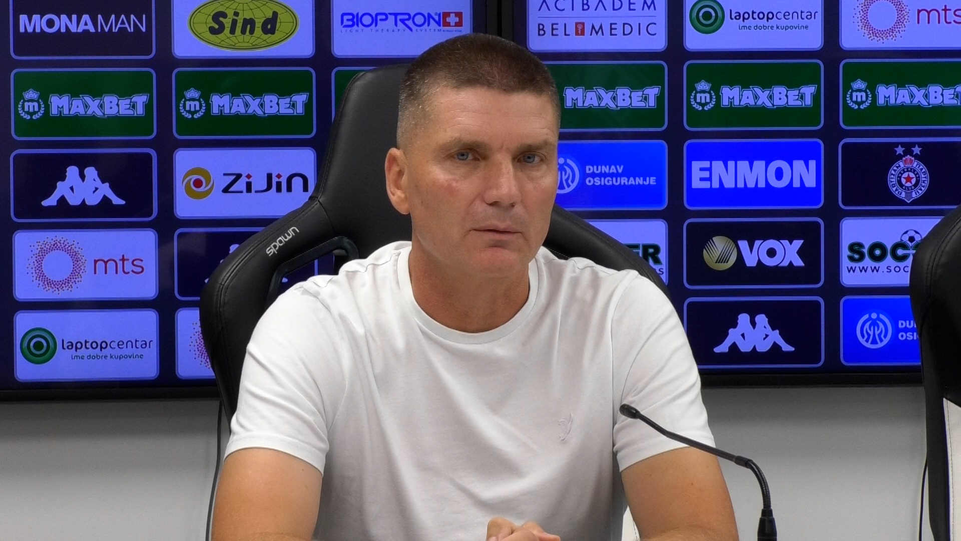Beograd, Srdjan Blagojevic trener FK Partizan, veoma je bitno sto smo ovoj nasoj mladoj ekipi obezbedili jos dve evropske utakmice Beograd, Srdjan Blagojevic trener FK Partizan, veoma je bitno sto smo ovoj nasoj mladoj ekipi obezbedili jos dve evropske utakmice